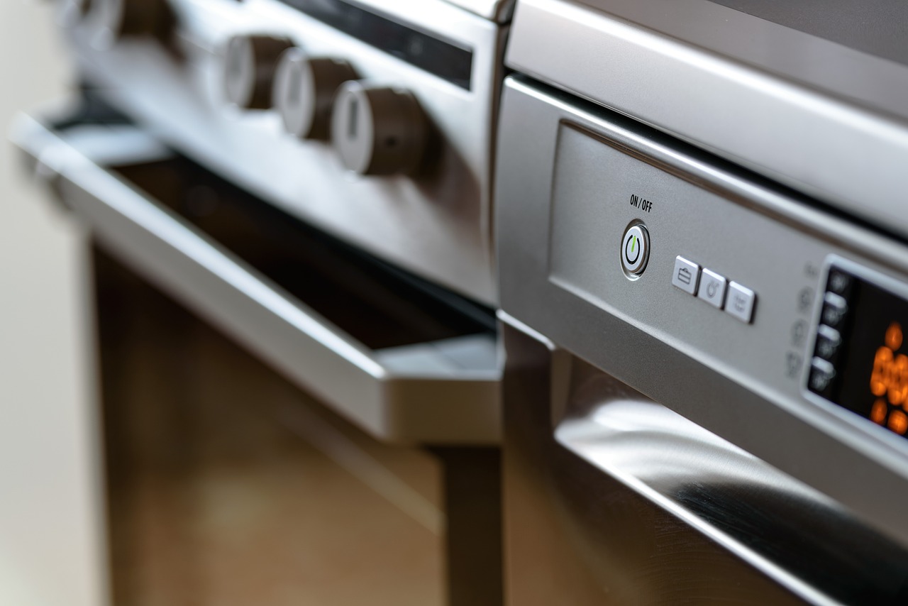 modern kitchen, household appliances, stove, dishwasher, display, power button, metal, shiny, modernity, amenities, hostess, cooking, cleaning, convenience, automation, household appliances, stove, stove, dishwasher, dishwasher, dishwasher, dishwasher, dishwasher